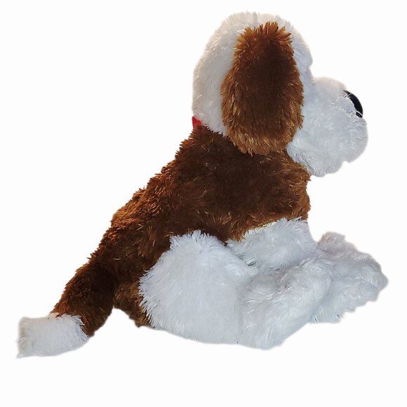 St. Bernard Dog Plush Animal Adventure Brown White Puppy Toy 2010 14" - Picture 3 of 7